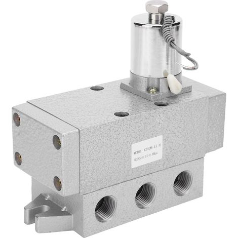 Électrovanne pneumatique G3/8 po, 2 positions, 5 voies, commande électrique simple K25DH-10 HAC110V (1/5)
