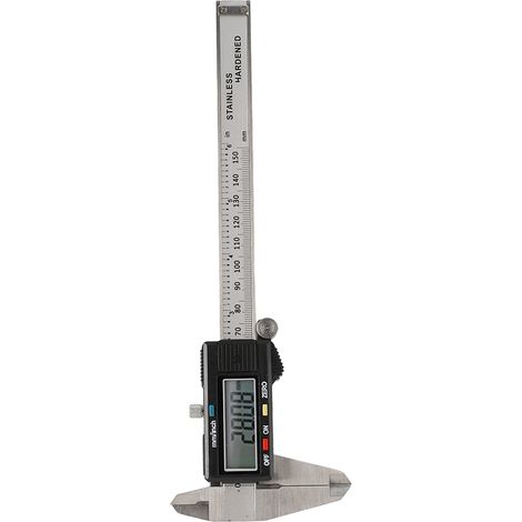 Elektronischer digitaler Messschieber aus Edelstahl 0-150 mm, Präzisionsmessgerät, digitaler Nonius für professionelle und Heimwerkeranwendungen. (1/5)