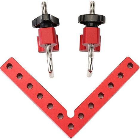 90 degrés bloc de positionnement bois règle d’angle droit aluminium aluminium 160mm angle droit clip de fixation