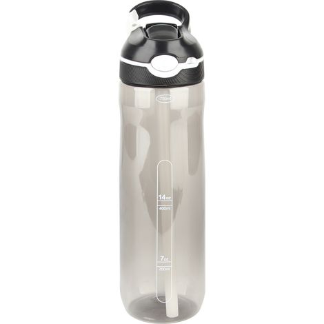 Gourde de 750 ml pour le sport en extérieur, avec paille, en plastique, idéale pour les voitures et le sport. (1/4)