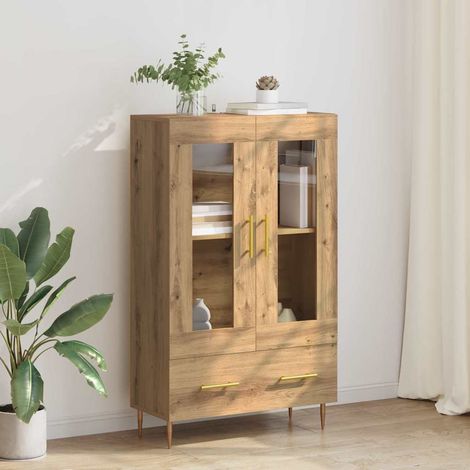 vidaXL  Highboard  with Drawer Artisan Oak 69.5 x 31 x 115 cm