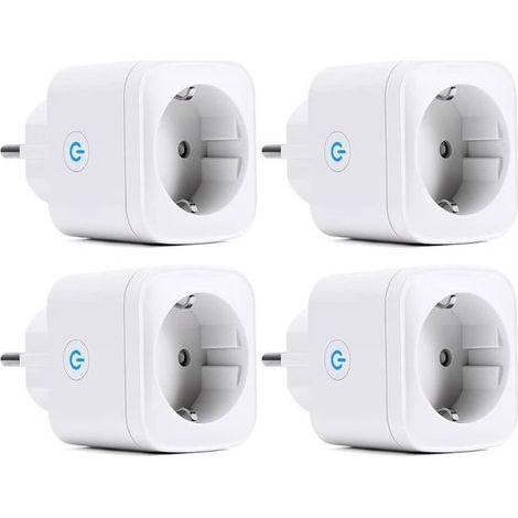 Multiprise Connectée - Noname - 4 Prises - Compatible Alexa et Google Home - Étanche IP44 - Type F (1/4)