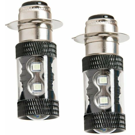 Phare LED pour moto H6 80 W p15d H6M, griffe unique, lumière bleu glacier modifiée pour véhicule électrique (2 pièces) (1/5)