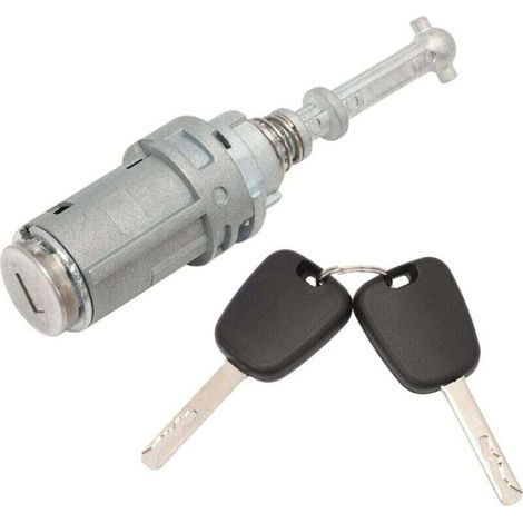 Türschloss-Set + Zylinder für die linke Vordertür von Citroën C2, C3 und C3 Pluriel + 2 Schlüssel (1/4)