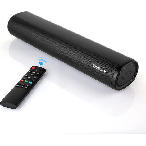 Barre de son compacte Winnes 60 W sans fil 4K avec Bluetooth, 3 modes d'égalisation, son home cinéma 5.0, caisson de basses intégré, télécommande incluse, entrées HDMI/USB/optique/AUX/RCA, possibilité (1/5)