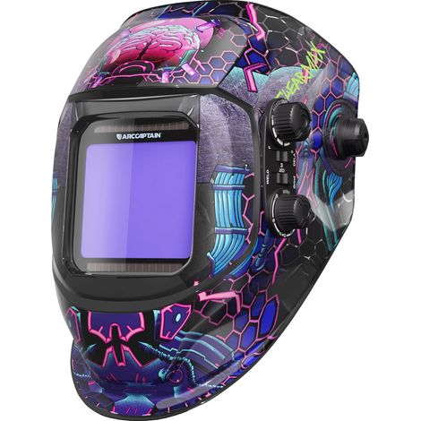 Casco per saldatura, auto-oscurante, 4 sensori d'arco, 1 pz (1/2)