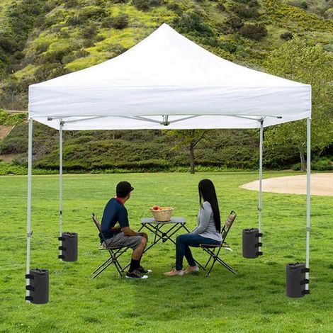 Jeffergarden 10L Canopy Eau Poids Sac Cylindrique Tente D'injection D'eau Sac De Sable pour Jardin Extérieur (1/4)