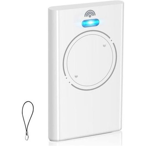 Télécommande 433,92 MHz pour Portail ou Porte de Garage – 2 Canaux – Compatible avec Modèles XT2 SLH LR – Blanc (1/5)
