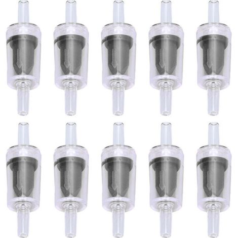 10pcs Clapet Anti Retour 4mm PP Clapet Anti Retour d\'Arrêt d\'Eau 1 Voie de Pompe à Air pour Réservoir de Poissons (1/4)