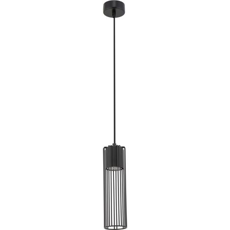 Suspension industrielle noire métal Fobia GU10 Sigma (1/2)