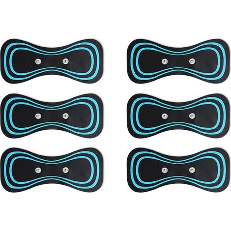 Gelpads für die zervikale Elektrostimulation, Silikon-Nackengerät, wiederverwendbares Muskelgel für Bauchübungen, Gerät zur zervikalen Elektrostimulation 00797-AquaForge