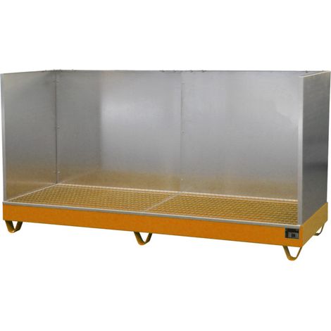 Bauer Südlohn Bac de récupération 2042/SW, peint, orange jaune