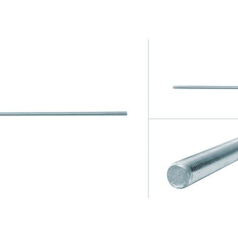 Tige filetée galvanisée M12 x 1m solidité 4.8 - Par pièce