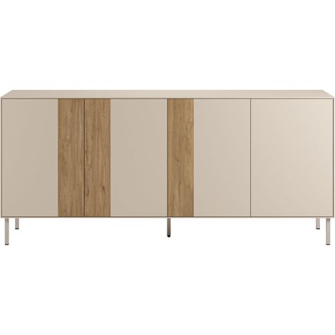 ELDIO - Buffet 180cm en mélamine Beige (1/5)