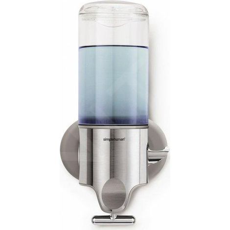 Simplehuman - Distributeur de savon liquide avec support, 444 ml, inox brossé BT1034 (1/6)