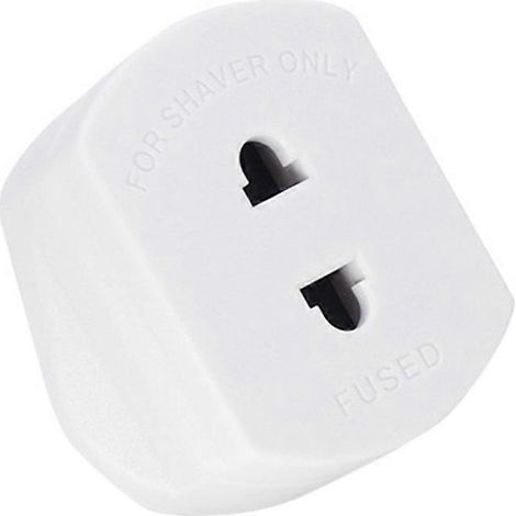 Adaptateur de prise pour rasoir (5 pièces), adaptateur pour brosse à dents, épilateur, salle de bain, vers 2 broches, 3 pièces (1/4)