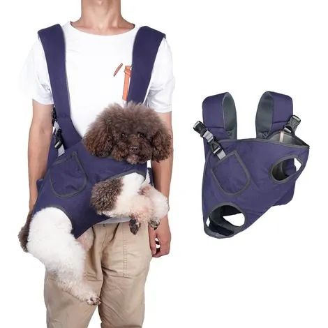 Sac à Dos de Transport pour Chien,Sac à Dos réglable pour Animal de Compagnie avec Laisse de sécurité,Poche,Respirant Sac de Transport Mains Libres pour Chien pour Randonnée Camping Cyclisme (1/3)