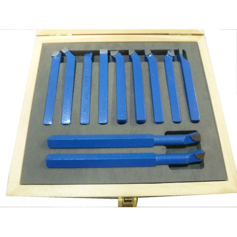UTENSILI BRASATI PER TORNIO 11 PZ 8mm PER LEGNO