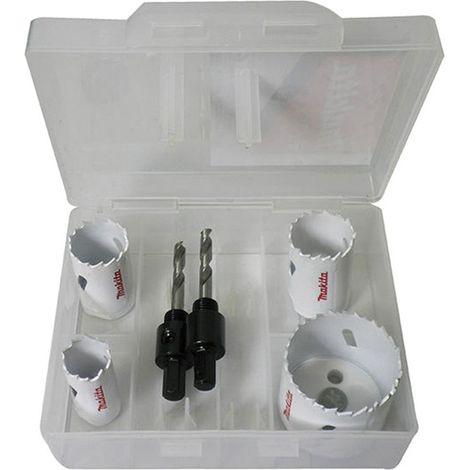 MAKITA ZESTAW OTWORNIC BIM ECONOMY  4szt. 22,29,32,51mm+2WP+2 ADAPTER
