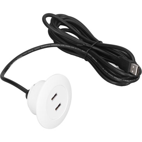 Prise Double USB à Encastrement pour Canapé - Ports de Recharge USB Blanc pour Maison (1/5)