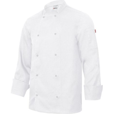 Chaqueta De Cocina Con Automaticos Manga Larga Blanco 64