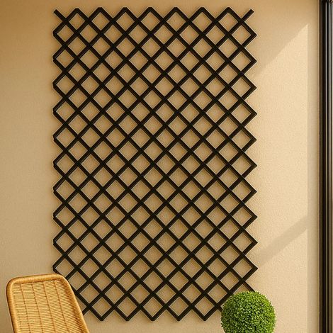Panel de Celosia PVC Sin Marco 100x200cm Cuadros 4,5cm Celosia Verde Decorativa Jardin Decoracion de Ambientes (1/2)