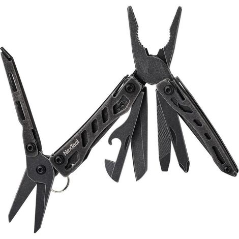 Multitool 10-in-1 mit Zange, Messer, Schere, Schraubendreher für Camping & Outdoor