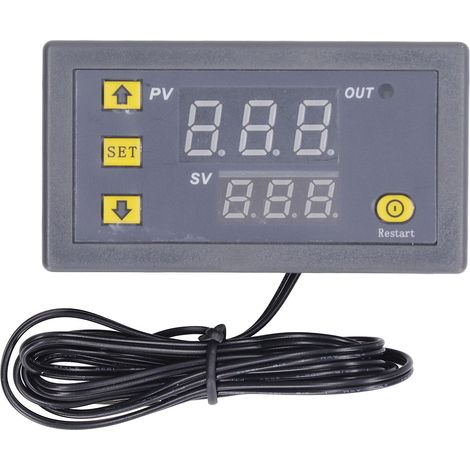 Module de contrôle de température avec affichage numérique LED, boîtier ABS, mini thermostat 110-220 V pour réfrigérateur