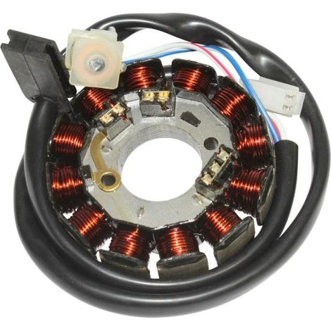 stator allumage moteur moto scooter mobylette compatible avec am6 minarelli beta rr yamaha tzr mbk x power 12 poles 4 fils
