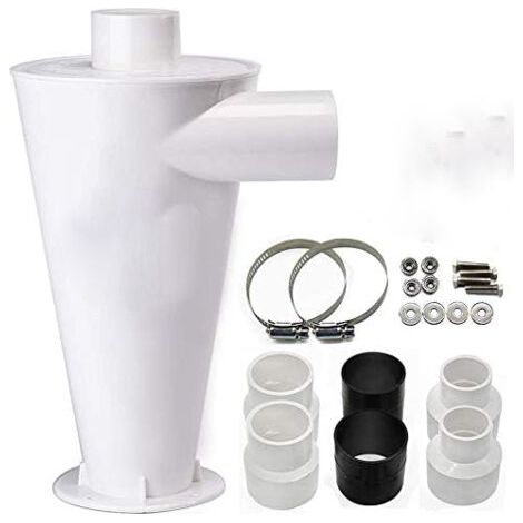 Dépoussiéreur cyclone pour aspirateur – Séparateur de poussière efficace – Matériaux résistants à la corrosion – Pour sciure et débris fins (1/5)