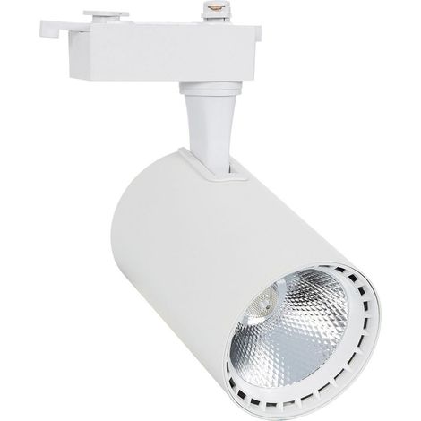 Faretto LED Binario Monofase 30W Bron Bianco 4000K Bianco Naturale