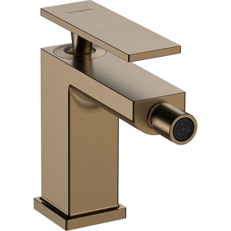 Hansgrohe Tecturis E - Bidetarmatur mit Ablaufgarnitur, Bronze gebürstet 73200140 (1/4)