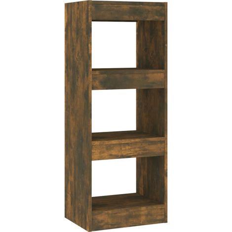 Maison Exclusive - Bücherregal/Raumteiler Räuchereiche 40x30x103