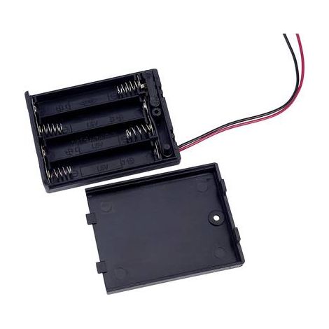 TRU COMPONENTS SBH441AS Support de pile 4x LR3 (AAA) raccordement par fils X453491 (1/3)