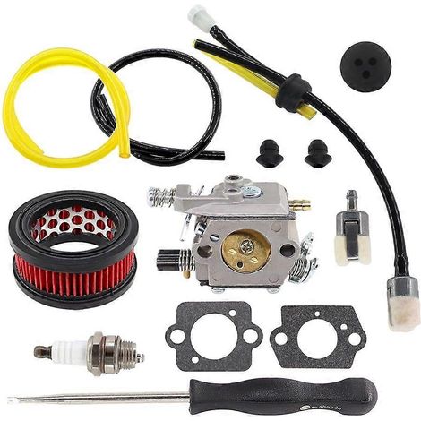 Filtre à air de carburateur pour tronçonneuse Echo CS310 CS-310 A021001700 Walbro WT-946 Tournevis Passe-câble Conduite de carburant Bougie d'allumage (1/5)