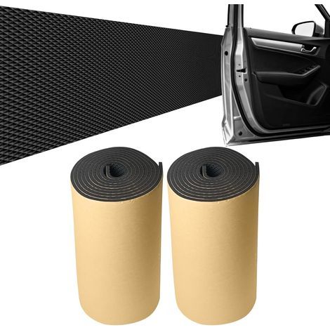 2 Rouleaux Mousse Protection Garage 2m x 20cm x 4mm, Protection Murale de Garage, Protege Porte de Voiture Autocollante, für Parkhäuser, Noir (1/5)