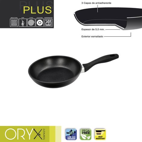 Oryx Sartén Aluminio Antiadherente Plus, Forjada, Apta Inducción, Libre PFOA, Diámetro 18 cm, Espesor 5 mm. (1/5)