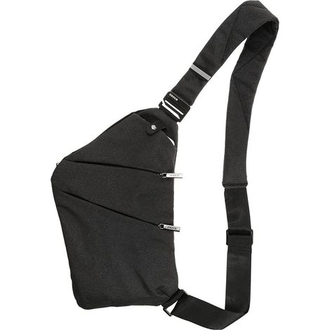 Sac à bandoulière léger antivol de voyage en plein air (noir), (1/4)