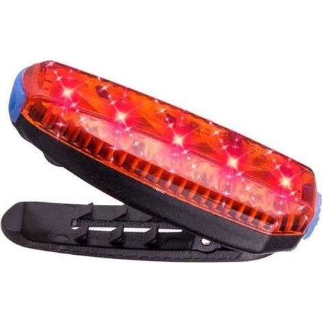Feu Arrière Vélo - LED Rechargeable USB 30 Lumen - Étanche IPX6 - 6 Modes - Montage Clip Et Sangle - Rouge - 1 Pièce