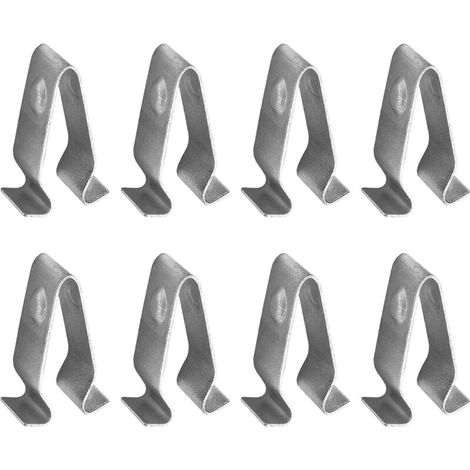 10 Stück Kfz-Befestigungsclips, Metall-Befestigungsclips für Polsterungen, Metall-Heckklappenverkleidung für Fahrzeuge, Kfz-Befestigungsclip, geeignet für die meisten Pkw und Lkw