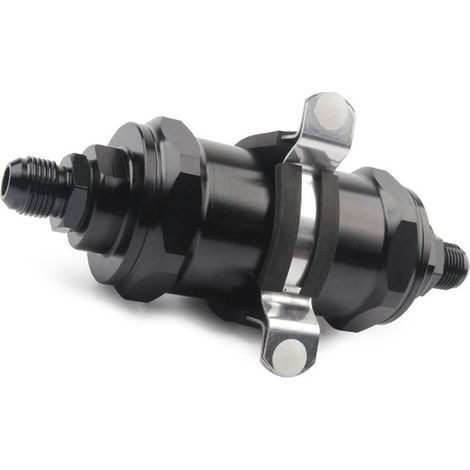 1 set. Color: Black. Material: Aluminum. Car modification 54mm fuel filter, An6/An8/An10 straight. (1/5)