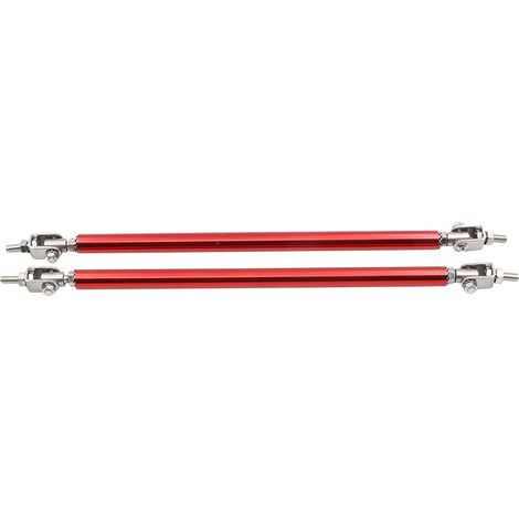 Lot de 2 barres de fixation réglables pour pare-chocs avant Compatible avec la plupart des véhicules Rouge (1/5)