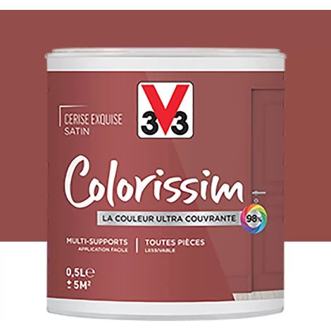 Peinture Multi-supports V33 Colorissim Satin Cerise exquise 0,5 L