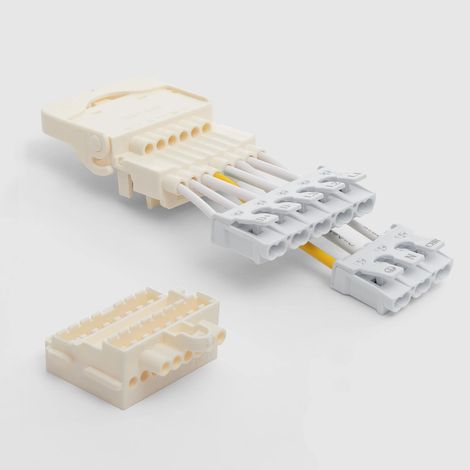 Connettore di Rete per Barra Lineare Trunking Easy Line Pro 8 cavi