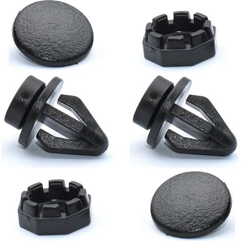 Lot de 2 Clip Fixation Plage Arriere, Clips de Tablette de Rechange 799161KA2A, Supports de Fixation de Bagages Arrière Compatible avec Nissan juke 2010-2014 (Noir) (1/5)
