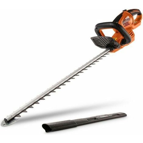 Dual-Power Powerplus 67 cm Heckenschneider Schwarz und Orange