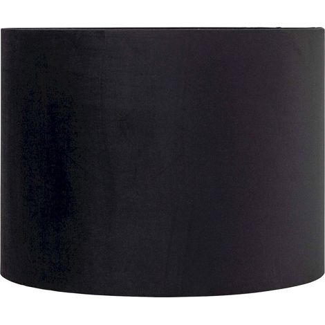 abat jour cylindrique noir intérieur blanc pour salon moderne - noir profond intérieur blanc (1/3)