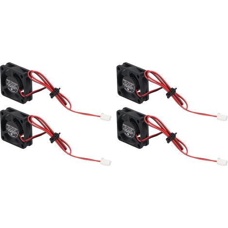 Ventilateur sans balais 12V 30x30x10mm 2 broches silencieux 24dB pour imprimante 3D extrudeuse hotend V6 V5 serveur CPU lot de 4 (1/5)