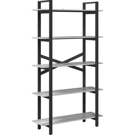 Maison Exclusive - Bücherregal Graues Sonoma 100 x 33,5 x 178 cm
