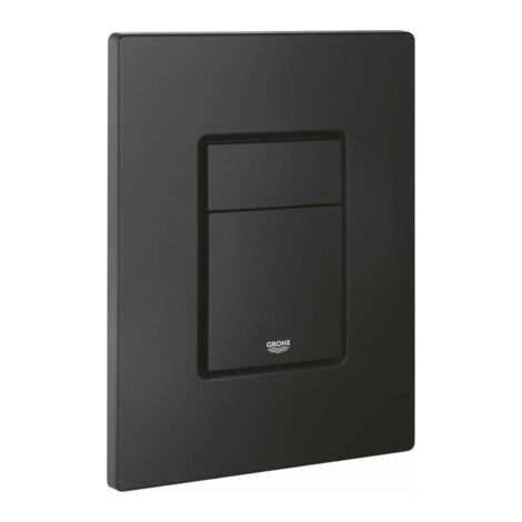 Neptune – Plaque de déclenchement WC phantom black – Dimensions 156×197 mm – Matériau ABS – Surface anti-traces de doigts – Technologie EcoJoy